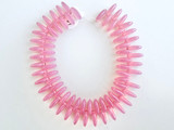 10x9mm Pink Czech Glass Petals, 71 Count