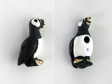 26x12mm Large Puffin Ceramic Bead, 1 Count (Closeout)