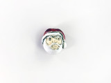 12x10mm Small Santa Head Ceramic Bead, 1 Count