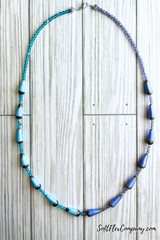 20x9mm Aqua Bronze Czech Glass Fire Polished Drop Beads, 5.5" Strand (Closeout)