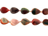 22 Count Multicolor Imperial Jasper Polished Pears And Rounds