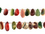 20 Count Varied Size Multicolor Imperial Jasper Polished Slices