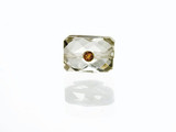 Rutilated Quartz With Citrine And 18kt Gold Setting (Closeout)