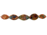 5 Count Graduated Multicolor Thunder Egg Agate Polished Ellipse
