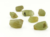 6-14mm Green Garnet Simple Cut Nuggets, 7 Count