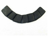 24x24mm Black Onyx Matte Finish Overlap Squares, 7 Count