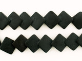 18 Count 33x33mm Matte Finish Onyx Overlapping Diamonds (Closeout)
