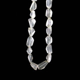 Apx 16 Count Clear Quartz Matte Simple Cut Nuggets