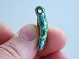1x.5mm Assorted Colors Ceramic Leaves, 1 Count