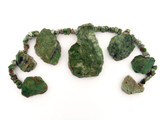 Varied Size Green Jasper Polished Slabs And Chips, 60 Count (Closeout)