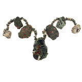 Varied Size Green African Jasper Polished Slabs and Chips, 60 Count (Closeout)