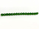 8mm Czech Glass Emerald Fire Polish Faceted Rounds (Closeout)