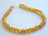 5mm Topaz Czech Glass Melon Beads, 43 Count (Closeout)
