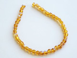 5mm Topaz Czech Glass Melon Beads, 43 Count (Closeout)