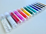 11/0 Assorted Color Miyuki Delica Seed Beads, Approx. 8g Vial