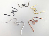 22 Gauge Assorted Metal Ear Wires With Ball End, 1 Pair