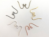 22 Gauge Assorted Metal Ear Wires With Ball End, 1 Pair
