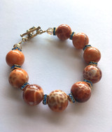 26 Count 15mm Fire Agate Polished Coins