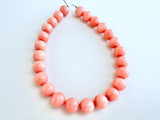 8x191mm Pink Polished Coral Rounds, 25 Count