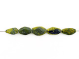 Black and Yellow Agate Simple Cut Nuggets, 5 Count