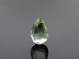 Large Green Faceted Amethyst Pear, 1 Count