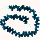 Blue Apatite Varied Size Smooth Polished Slices, 72 Count