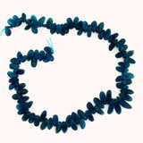 Graduated Blue Apatite Smooth Polished Slices, Approx 80 Count