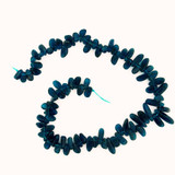 Graduated Blue Apatite Smooth Polished Slices, 72 Count