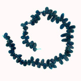 Graduated Blue Apatite Smooth Polished Slices, 65 Count