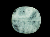 29x31mm Blue Aquamarine Polished Flat Discs, 1 Count