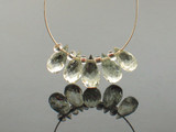 5 Count Varied Size Beryl Faceted Briolettes