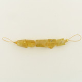 Varied Size Golden Clear Beryl Simple Cut Nuggets, 5 Count