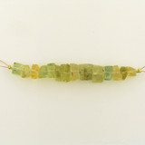 Graduated Yellow Green Beryl Waterfall, 14 Count