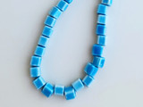 7mm Assorted Colors Ceramic Cube Beads, 50 Count