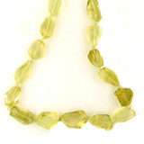 14 Count 20mm X 20mm X 10mm Lemon Citrine Faceted Nuggets