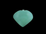34x38mm Blue Peruvian Calcite Faceted Heart Pendant, 1 Count (Closeout)
