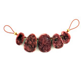 Graduated Brown Cobalto Calcite Drusy (Zaire) Free Form, 5 Count