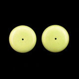 22mm Lemon Chrysoprase Polished Rondelles, 2 Count