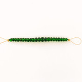 22 Count Graduated Chromium Diopside Faceted Rondelles
