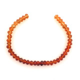43 Count 4mm Golden Yellow Shaded Citrine Faceted Rondelles