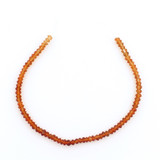 2.5mm Golden Yellow Shaded Citrine Faceted Rondelles, 65 Count