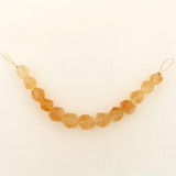 13 Count Graduated Yellow Citrine Chiseled Rounds