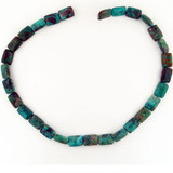 14x10mm Chrysocolla Polished Rectangles, 28 Count