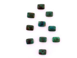 14x10mm Chrysocolla Polished Rectangles, 28 Count