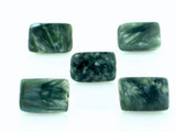 33 Count 12mm Seraphinite Rectangle Gemstones