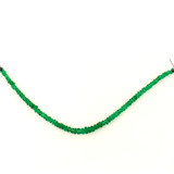 Graduated Green Emerald Rondelles, 80 Count (Closeout)