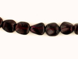 Varied Size Red Garnet Smooth Polished Nuggets, 10 Count