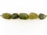 Varied Size Green Garnet Faceted Nuggets, 5 Count
