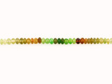 5mm Multicolor  Garnet Smooth Rondelles, 33 Count