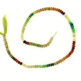 120 Count 6mm Multicolor Garnet Smooth Polished Rondelles